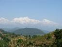 Blick auf den Himalaya von Bandipur